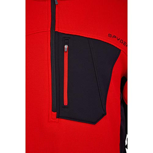 Image of Spyder Men's Bandit Hybrid 1 /2 Zip Fleece Ski Mid Layer Sweater Jacket