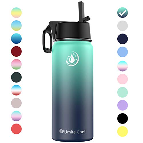 Umite Chef Water Bottle, Vacuum Insulated Wide Mouth Stainless-Steel Sports Water Bottle