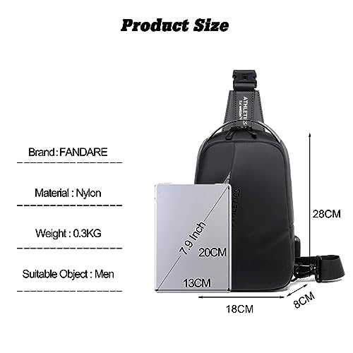 Sac à dos porté travers antivol et ergonomique avec port USB - 5
