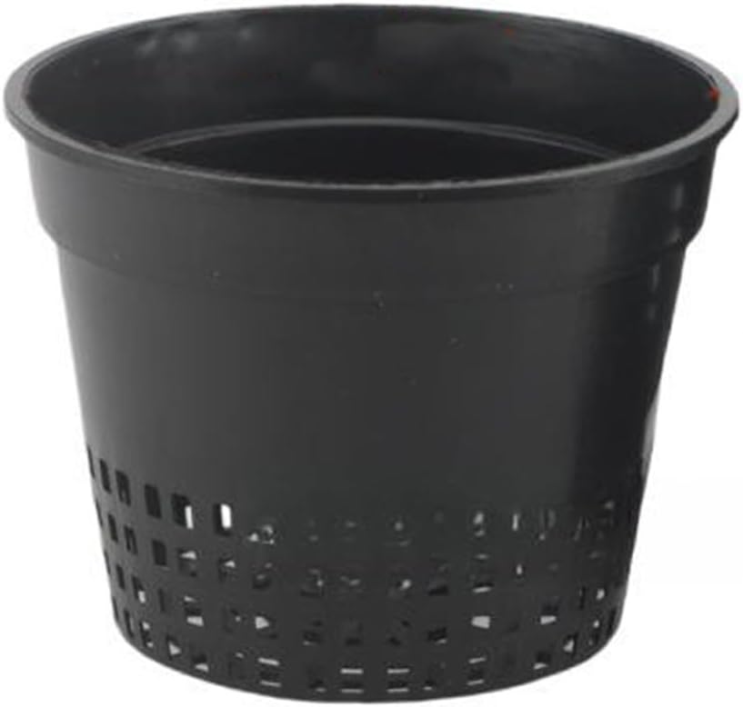 12 Net Basket Basins for Soilless Cultivation in Hydroponics, Engineered to Support Root Expansion and Various Growing Media