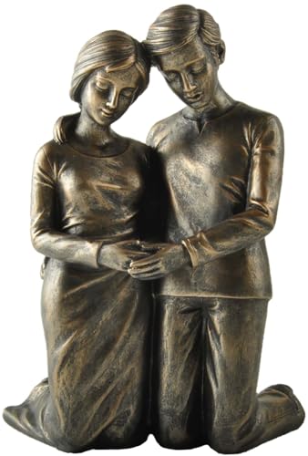 Treasured Moments Praying Husband and Wife Kneeling Figurine – 6.25"