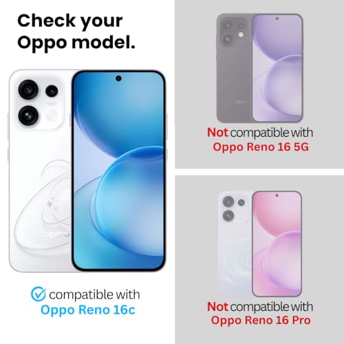 Image of Tempered Glass Screen Protector Guard for Oppo Reno 16c | Anti Reflection Technology, Military Grade, Extreme Touch Response, Easy Install Kit