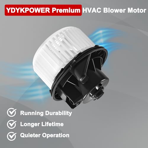 Image of AC Heater Blower Motor with Fan Compatible with Chevy for Suburban 1500 07-14 for Tahoe for Sierra 1500 /2500 HD for Yukon for Escalade HVAC Blower Motor, Replace 700164, 22741027, 15-81683
