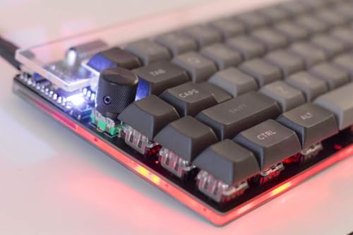 Clavier mécanique QMK programmable Nibble 65% avec 72 touches ANSI ISO noir Plus