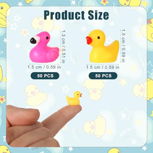 Tiny Rubber Flamingo Ducks - Image 2