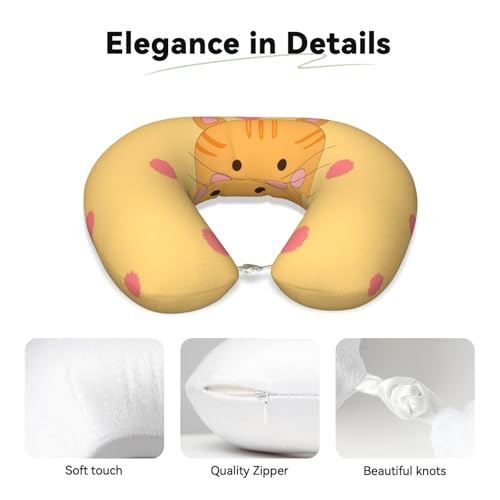 Almohada de viaje espuma memoria tamaño cómodo U miniatura 3