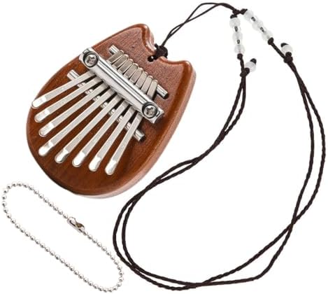Mini Kalimba 8 Keys Comes with Hanging Rope and Bracelet Rope, 8 ...
