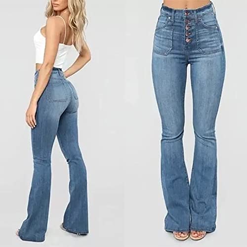 DDDHL Baggy Jeans 2022 lavagem com água botão de prego feminino cintura alta calça jeans feminina bo