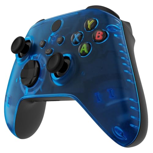 Image of ProControllers LLC Wireless Custom Controller Compatible with PC, Windows 10+, Series X /S & One (Series X /S Clear Blue)