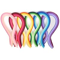 Quilling Papierstreifen, Papier Quilling Streifen, Papier Quilling Set,Quilling Kunst Streifen, 720 Stück Papier Quilling Set, für DIY Papierhandwerk, Papierblumenherstellung, 6 Farben, 530 x 3 mm