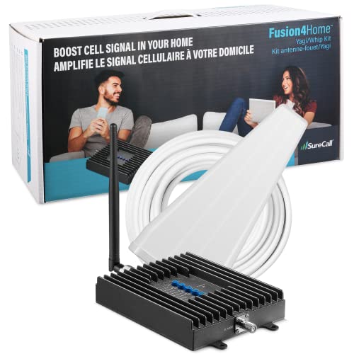 Holiday Deals ๐ SureCall Fusion4Home Cell Phone Signal Booster up to 3000 sq ft, Boosts 5G/4G LTE, Yagi Outdoor Antenna, Home & Office Multi-User All Carrier, Verizon AT&T Sprint T-Mobile, FCC Approved, USA Company Holiday Deals ๐ SureCall Fusion4Home Cell Phone Signal Booster up to 3000 sq ft, Boosts 5G/4G LTE, Yagi Outdoor Antenna, Home & Office Multi-User All Carrier, Verizon AT&T Sprint T-Mobile, FCC Approved, USA Company