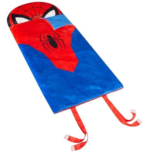 Sac de Couchage Marvel Spiderman en Fausse Fourrure pour Enfants, 147,3 x 66 cm, à partir de 3 Ans