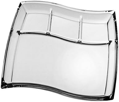 Walther Glas 1217928 Doos Cabaret Plate 4 Teilig 330 mm, Glatt