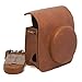 NodArtisan Vintga PU Leather fuji mini case for Fujifilm Instax Mini 90 Case bag-Brown