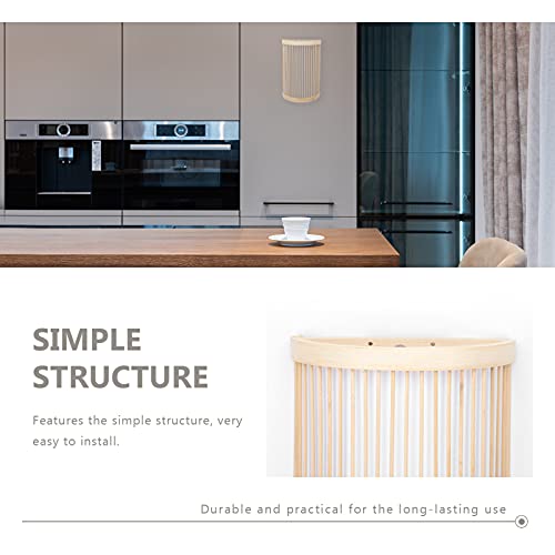 Lámpara de pared para salones y dormitorios cálidos de madera interior 7