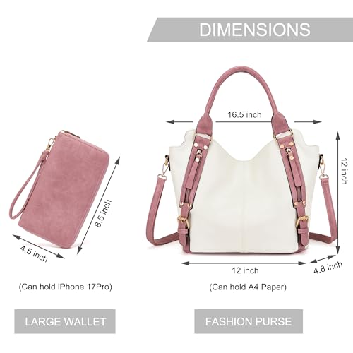 Image of Crossbody Bags for Women Large Hobo Purse Shoulder Handbag Wallet Set 2PCS | Soft PU Leather,Total 9 Pockets,Large Capacity,with a Spacious Functional Wallet,Detachable Shoulder Strap,Stylish Design