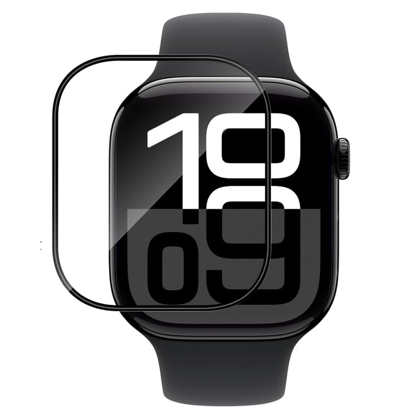 Casodon Screen Protector for Apple Watch Series 10 46mm - Scratch Resistant, Bubble Free, Smooth Touch Full Screen Protector with Easy Installation Kit - Black (B0DJ3KF17D) Amazon Price History, Amazon Price Tracker