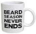 Funny Mug - Beard season never ends, dad, father - 11 OZ Coffee Mugs - Funny Inspirational and sarcasm - By A Mug To Keep TM