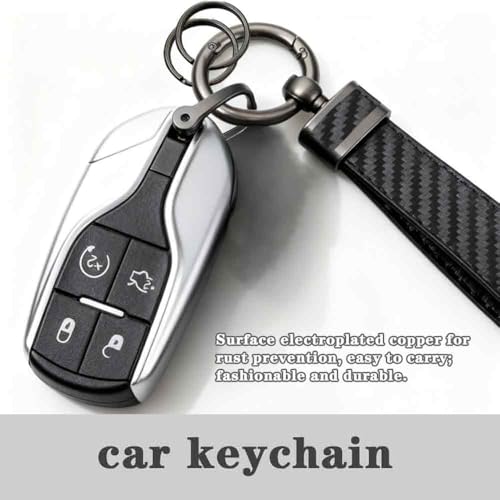 Image of Carbon Car Key Chain, Lightweight and Easy to Store,Fashionable, Perfect for Gifting to Car Owners