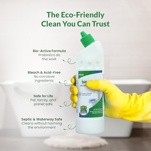 Image of Natural Toilet Cleaner | Kills 99.9% Germs | Probiotic & Enzyme Formula | No Toxic Fumes | Stain & Odor Resistant | Eco-Friendly & Septic Safe | 500 ML (Pack of 2)