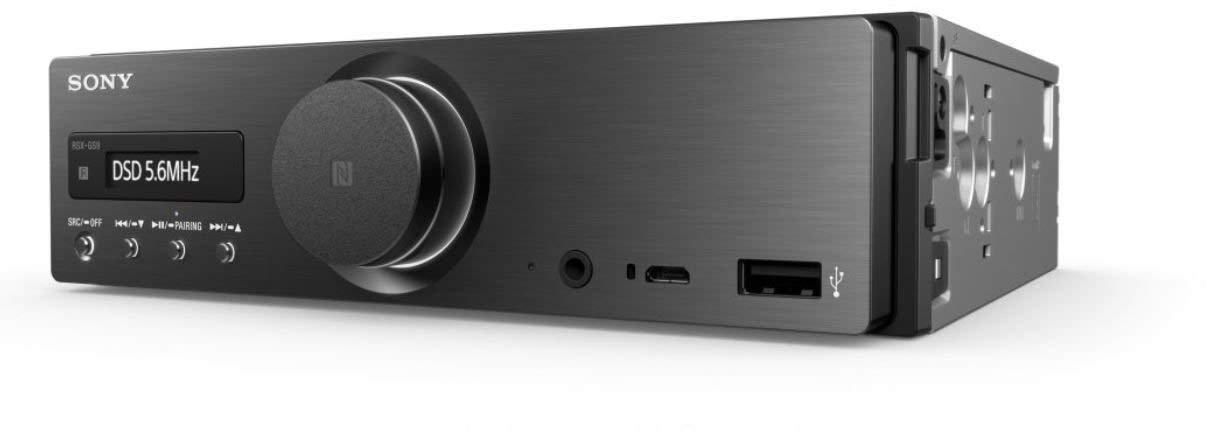 Sony RSX GS9 High Resolution Multi Media Player - Bluetooth, NFC, USB, AUX, RDS Tuner, OLED Display, Brushed Aluminum - Black