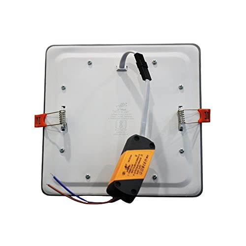 Image of D'Mak 15 Watt Square Concealed Dual LED Panel Light Downlight AC 100-265V (Pink, Green, Blue, Pack of 02)
