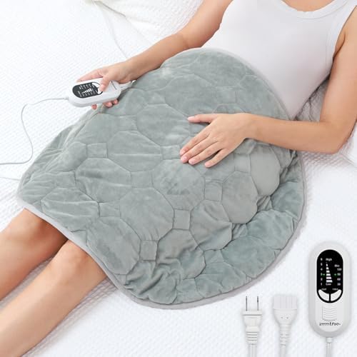 immtree Weighted Heating Pad for Deeper Pain Relief, 7lbs XXXL Size(29x24) with Fast Heat Technology, Heated Blankets for Adults, Relief for Back and Shoulder and Knee