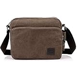Bolsa de Ocio para Hombre Correa for el Hombro Bolsa de Mano multifunción Mensajero Bolsa de Hombro sólido Carteras Maleta de Tarjetas de Bolsillo for los Hombres agencia de Viajes al Aire Libre