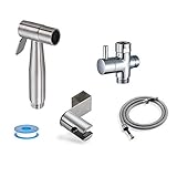 Handheld WC Bidet Spray Kit Edelstahl Hand Bidet Wasserhahn für Badezimmer Hand Düse Duschkopf Selbstreinigung