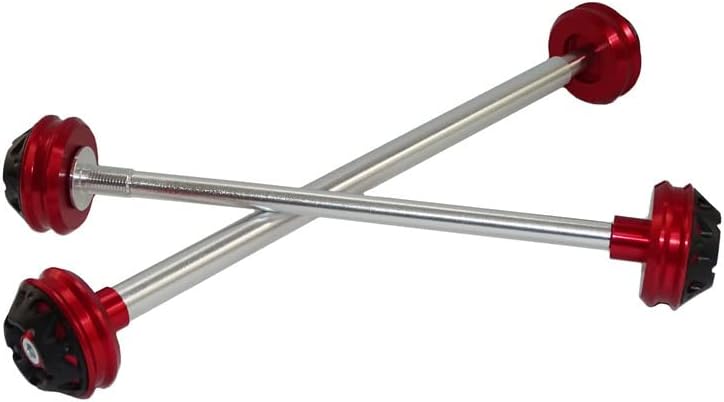 Front & Rear Wheel Fork Axle Slider Cap Crash Protector for Yamaha YZF R1 2002-2014 / R6 2003-2016 (Black)