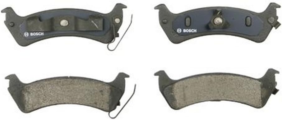BOSCH BP666 QuietCast Premium Semi-Metallic Disc Brake Pad Set - Compatible with Select Jeep Grand Cherokee, TJ, Wrangler; REAR