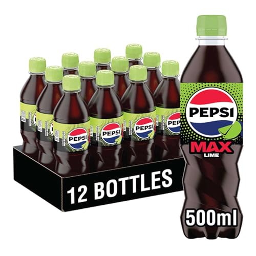 Pepsi Max Lime, 500ml (Pack of 12)