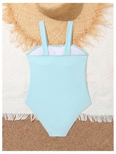 Image of SHENHE Girl's Colorblock Cut Out One Piece Swimsuit Beach Sports Swimwear Bathing Suit