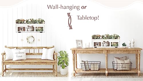 Felt Creative Home Goods Farmhouse Chicken Wire Countertop Shelving Organizer - Decorative Kitchen Pantry Storage Cabinet - Rustic Kitchen Counter Storage Display - Country Kitchen Island Decor #TOP2