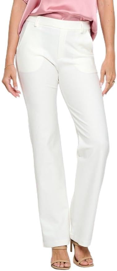 Prolific Health Ponte Pants (Large, Ivory Flared)