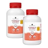 PLANETA HUERTO Pack 2x Vitamina D3 & K2 Mk7 180 Cápsulas – Huesos Fuertes, Absorción de Calcio y Soporte Inmunológico