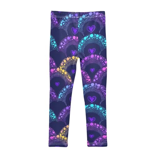 Gradient Cool Love Girls Leggings Soft Stretch Workout Yoga Dance Pants for Kids Casual Tights2