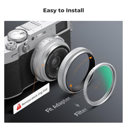 Image of K&F Concept Black Mist Diffusion 1 /4 Filter for Fujifilm X100 Series Camera X100 /X100F /X100S /X100T /X100V /X100VI, Optical Glass High Definition with 28 Multi-Coatings