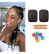 Afro Kinkys Bulk Human Hair for Dreadlocks Extensions, Repair Locs, Twist Braiding 10 Inches Natu...