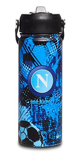 Seven Borraccia SSC NAPOLI Calcio - Azzurro - Borraccia 500 ML Termica...