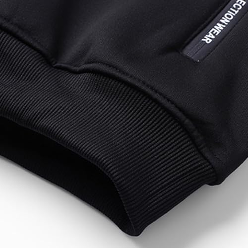 Mens Zipper Hoodies Full Zip Fleece Hooded Sweaters Fleece Long Sleeve Top Coat Winter Solid Hoodie With Pockets3