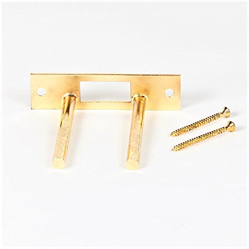 Door Reinforcement | Deadbolt Strike Plate Reinforcer | Anti Kick Door | Two Post Strike Plate | Tuff Strike | Polished Brass #TOP3