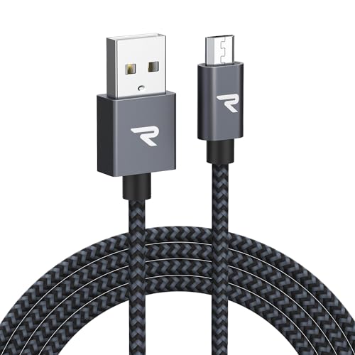 Amazon.co.jp: Rampow Micro USB ケーブル【3M/黒】 2.4A急速充電