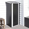 Aoxun 3’x2.1’ Outdoor Metal Storage Shed with Lockable Doors, Steel Utility Tool Shed, Metal Sheds Outdoor Storage for Garden, Patio, Backyard and Lawn, Black
