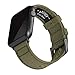 Archer Watch Straps - Cinturini Ricambio di Tela per Apple Watch (Verde Oliva Chiaro, Grigio Siderale, 38/40/41mm)