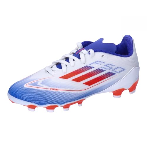 Adidas Unisex F50 League Football Boots Multi Ground, Cloud White/solar...