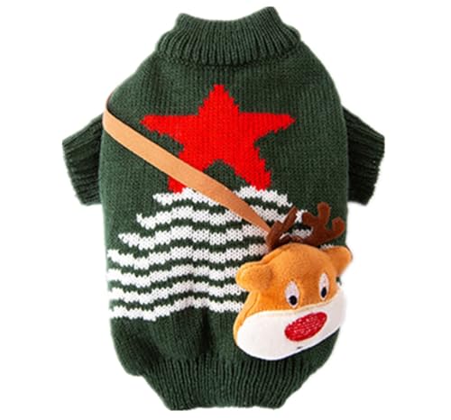 ISUPY ���� �N���X�}�X �Z�[�^�[ �H�~ ���ʂ̂ӂ� ���̕� �h�b�O�E�F�A �j�b�g�Z�[�^�[ ���^�� ���^�� ���� �R�[�g �W���P�b�g �g���� �h�� �y�b�g �L�p �g�C�v�[�h�� �`���� �m�� ���U�� (�O���[��, M)