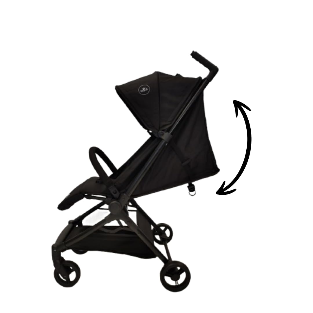 Nania, Passeggino Ultra-Compatto, Babyjet (0-15 kg) Omologato Cabina Aereo, Leggero 4,5 kg, Schienale reclinabile, Parasole regolabile, Borsa per il trasporto inclusa