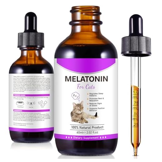 asusxcli Melatonin for Cats - Cat Calming Treats- Cat Sedative for Grooming - Helps to Support Restful Sleep for Your Cat - Cat Sleep Aid - Anxiety Relief for Cats