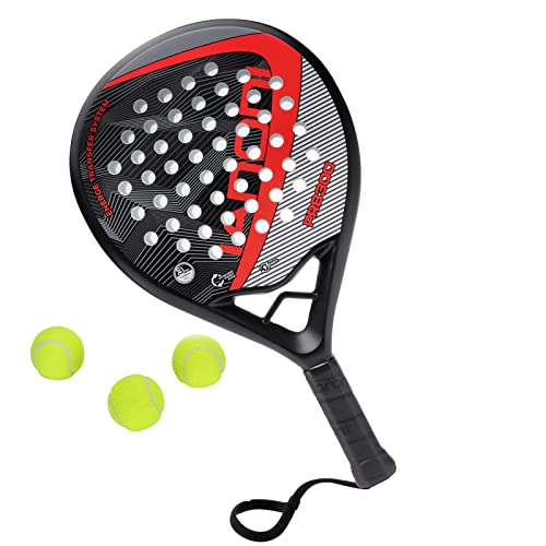 Image of IANONI Padel Racket Carbon Fiber Surface with EVA Memory Flex Foam Core Padel Tennis Racquets Paddle Tennis Racket